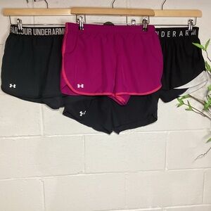 Under Armour Women's Athletic Running Shorts Lot of 4